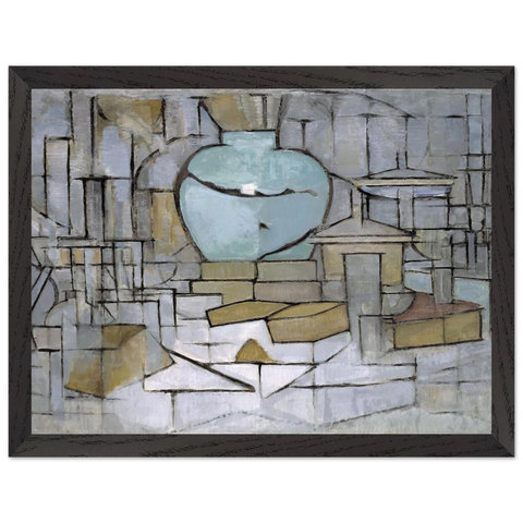 Still Life with Gingerpot 2 by Piet Mondrian — Framed art print at Zephyeer