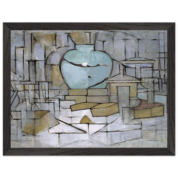 Still Life with Gingerpot 2 by Piet Mondrian — Framed art print at Zephyeer