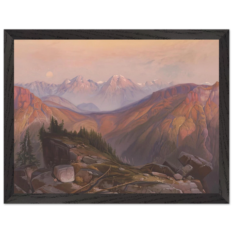 Lower Yellowstone Range by Thomas Moran — Framed art print at Zephyeer