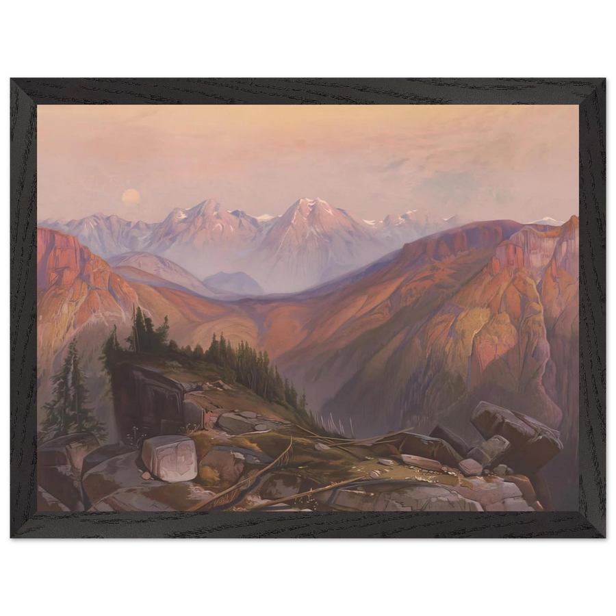 Lower Yellowstone Range by Thomas Moran — Framed art print at Zephyeer