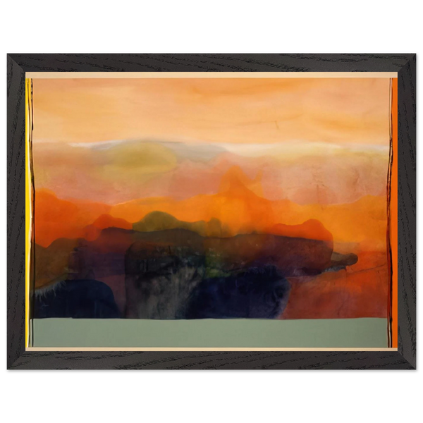 Valley of Stone - 1989 by Ronnie Landfield — Framed art print at Zephyeer