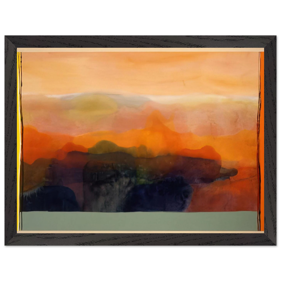 Valley of Stone - 1989 by Ronnie Landfield — Framed art print at Zephyeer