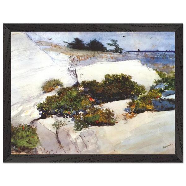 MAINE CLIFFS by Winslow Homer — Framed art print at Zephyeer