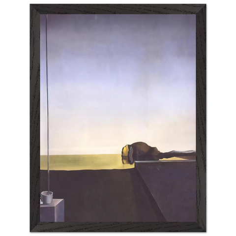 THE TRUE PAINTING OF THE ISLE OF THE DEAD BY ARNOLD B%C3%B6CKLIN AT THE HOUR OF THE ANGELUS by Salvador Dali — Framed art print at Zephyeer