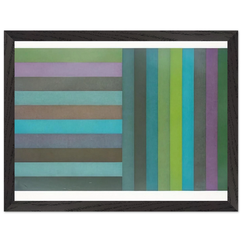 Horizontal Colour Bands and Vertical Colour Bands I by Sol LeWitt — Framed art print at Zephyeer