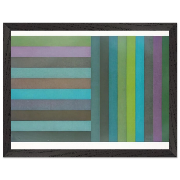 Horizontal Colour Bands and Vertical Colour Bands I by Sol LeWitt — Framed art print at Zephyeer