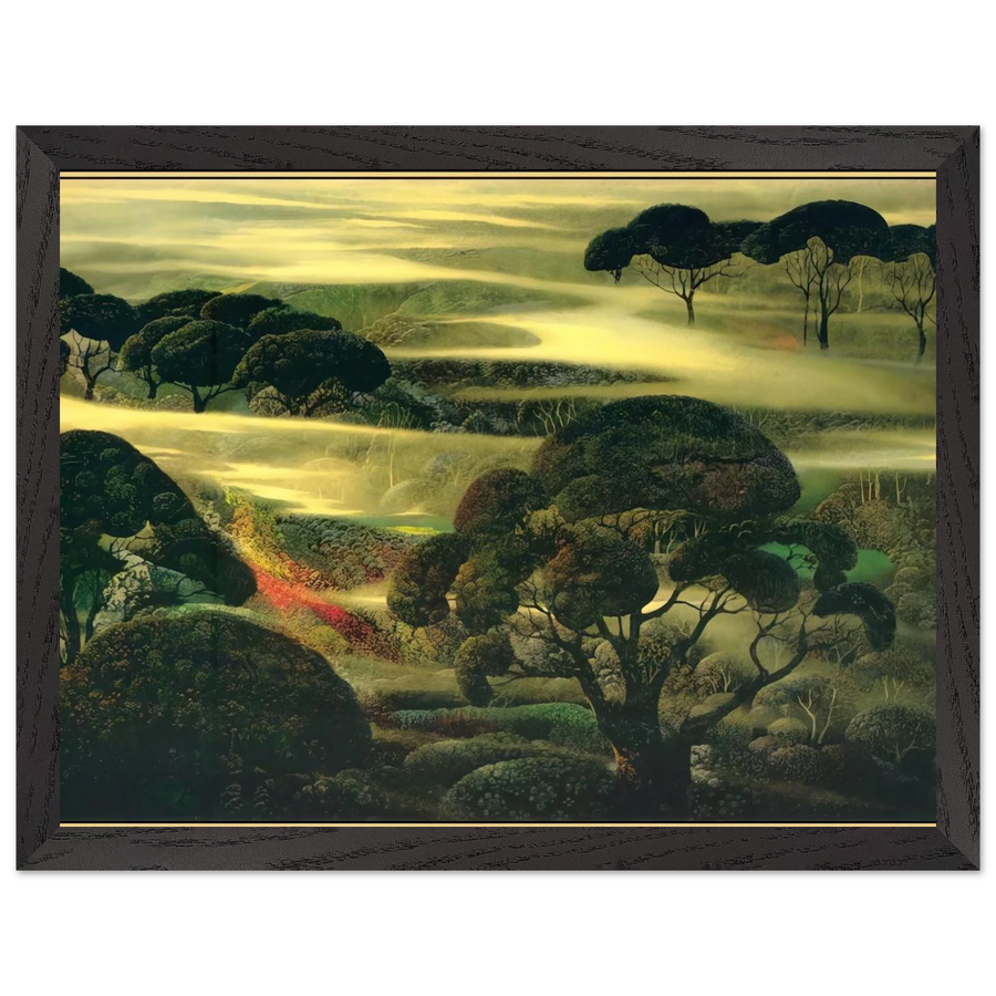 Forest in Fog by Eyvind Earle — Framed art print at Zephyeer