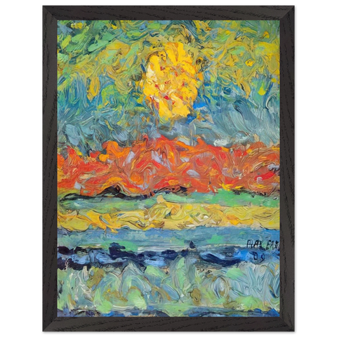 Landscape with Sun by Max Ernst — Framed art print at Zephyeer