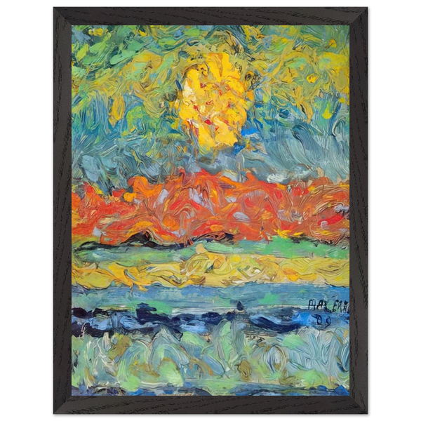 Landscape with Sun by Max Ernst — Framed art print at Zephyeer