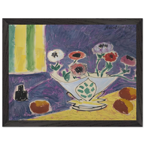 VASE D ANEMONES 1946 by Henri Matisse — Framed art print at Zephyeer