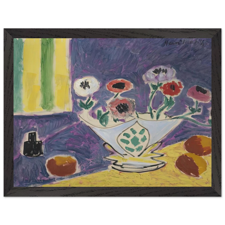 VASE D ANEMONES 1946 by Henri Matisse — Framed art print at Zephyeer