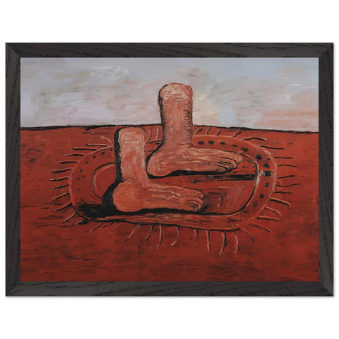 TWO FAT FEET by Philip Guston — Framed art print at Zephyeer