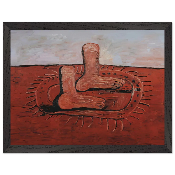 TWO FAT FEET by Philip Guston — Framed art print at Zephyeer