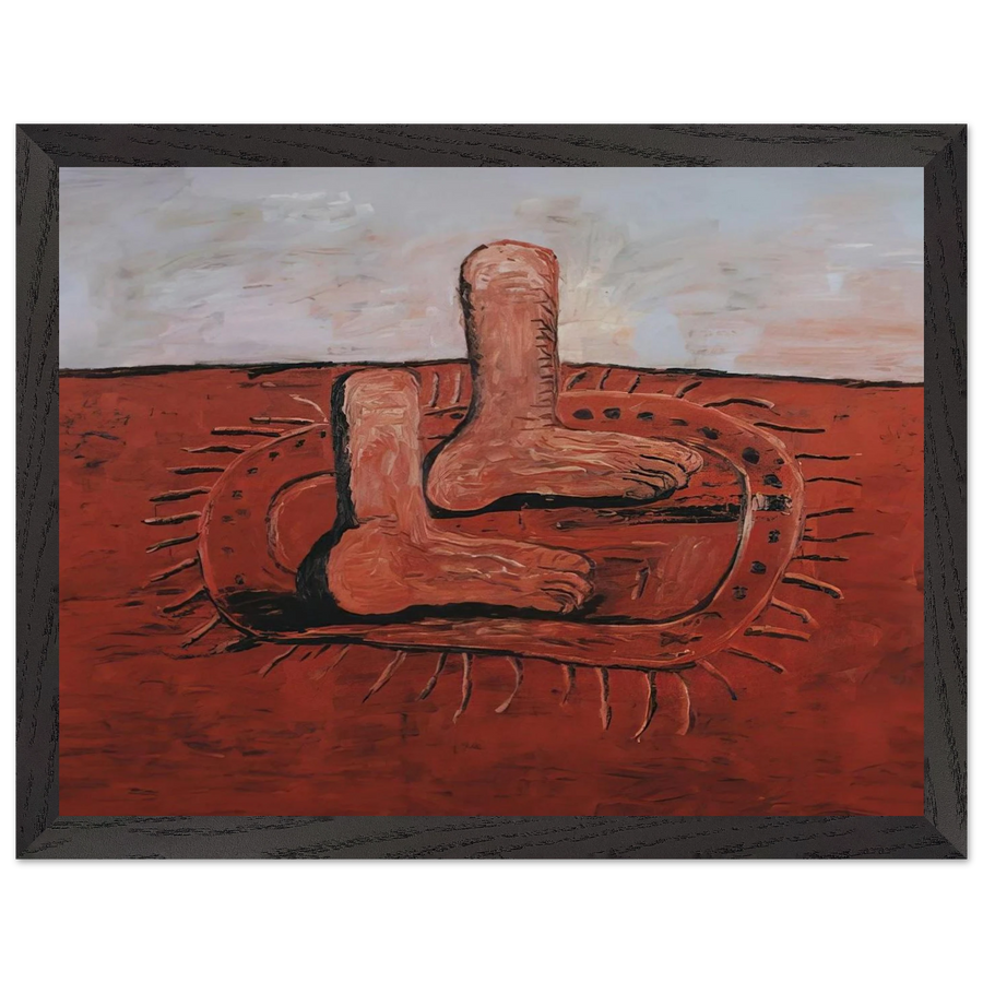 TWO FAT FEET by Philip Guston — Framed art print at Zephyeer