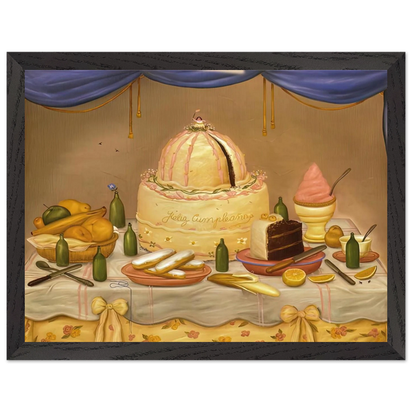 HAPPY BIRTHDAY by Fernando Botero — Framed art print at Zephyeer