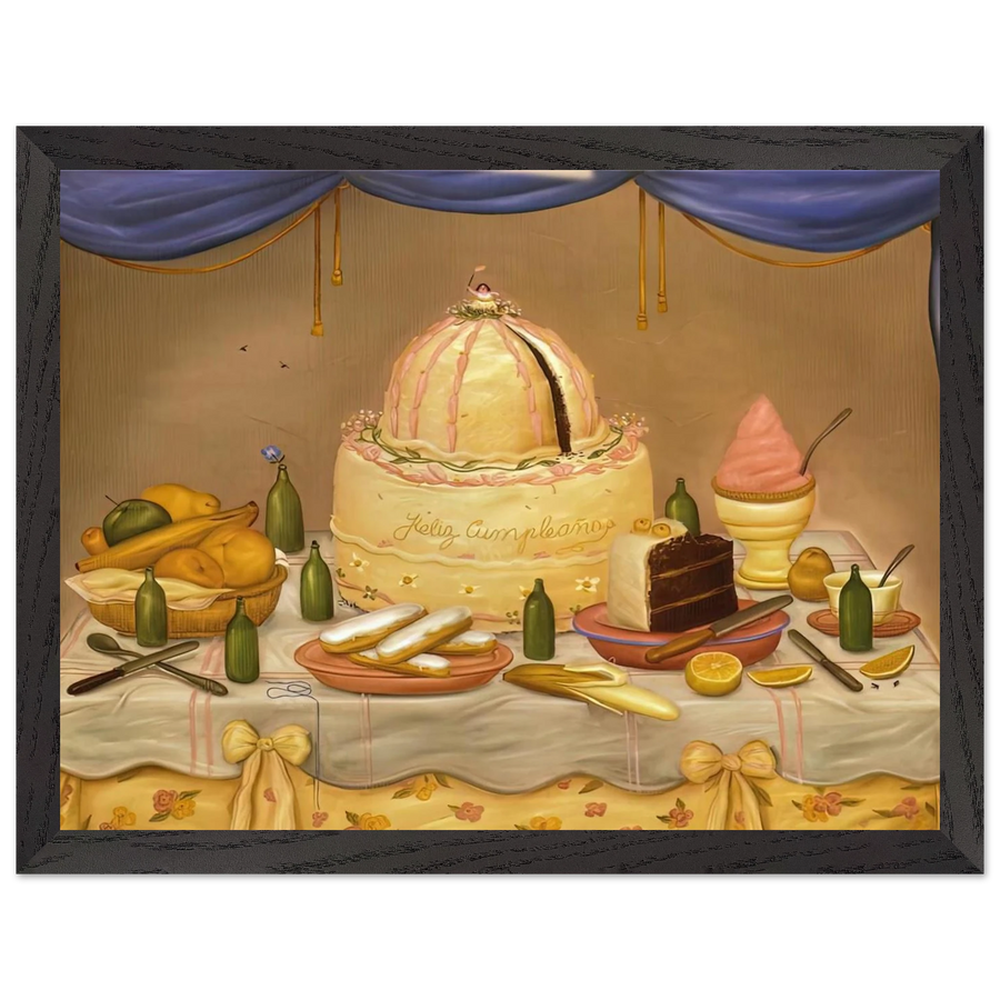 HAPPY BIRTHDAY by Fernando Botero — Framed art print at Zephyeer