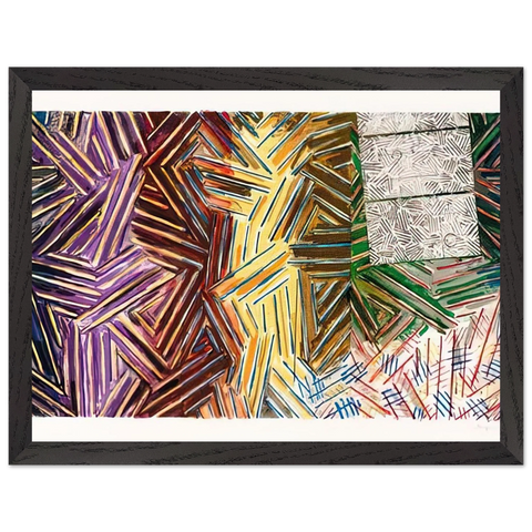 BETWEEN THE CLOCK AND THE BED 1989 0 by Jasper Johns — Framed art print at Zephyeer