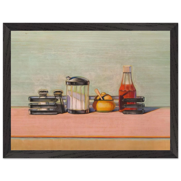 Caged Condiments - 2000 by Wayne Thiebaud — Framed art print at Zephyeer