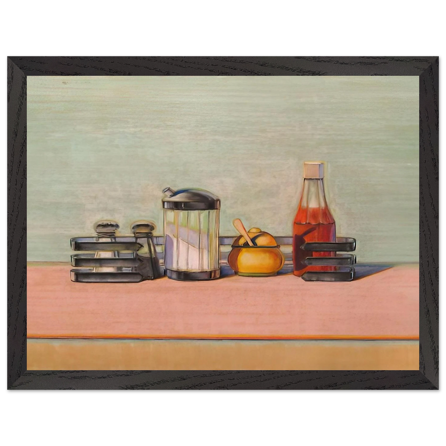 Caged Condiments - 2000 by Wayne Thiebaud — Framed art print at Zephyeer