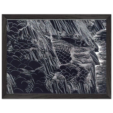 Ocean Cliffs by Eyvind Earle — Framed art print at Zephyeer