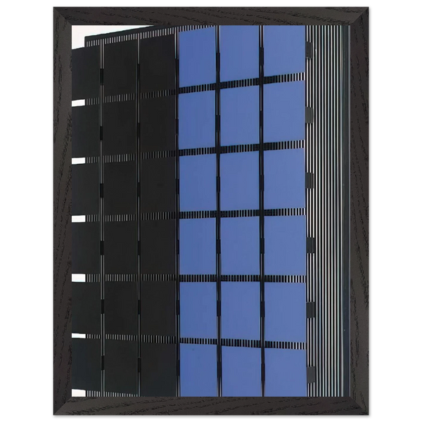 AZUL Y NEGRO by Jesus Rafael Soto — Framed art print at Zephyeer