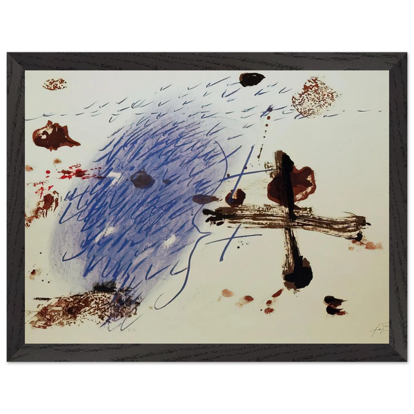 BAN DE LOO COLOGNE 1972 by Antoni Tapies — Framed art print at Zephyeer