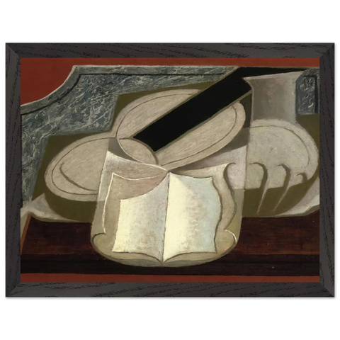 BOOK AND GUITAR 1925 by Juan Gris — Framed art print at Zephyeer