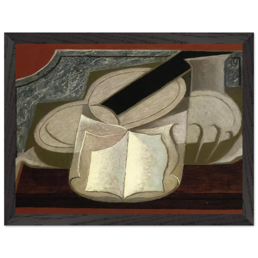 BOOK AND GUITAR 1925 by Juan Gris — Framed art print at Zephyeer