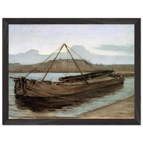Evening at Weesperzijde Sun by Piet Mondrian — Framed art print at Zephyeer
