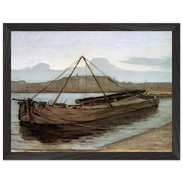 Evening at Weesperzijde Sun by Piet Mondrian — Framed art print at Zephyeer