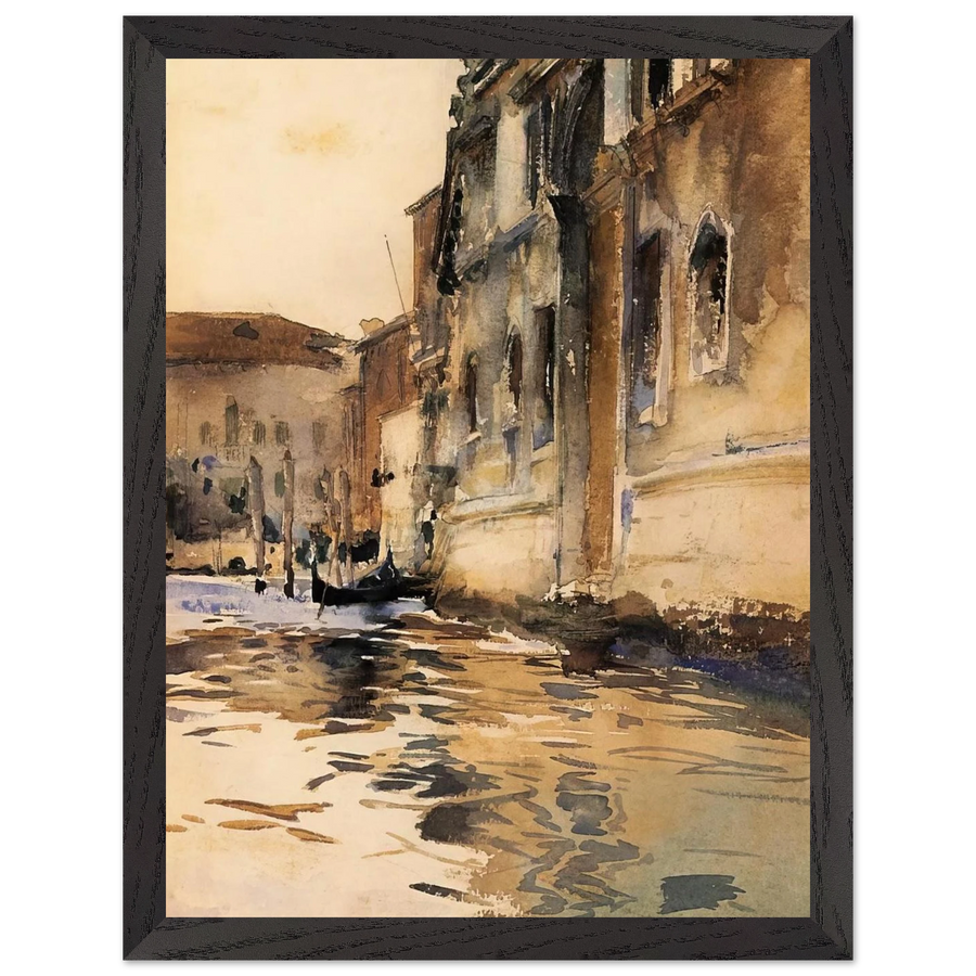Venetian Canal, Palazzo Corner by John Singer Sargent — Framed art print at Zephyeer