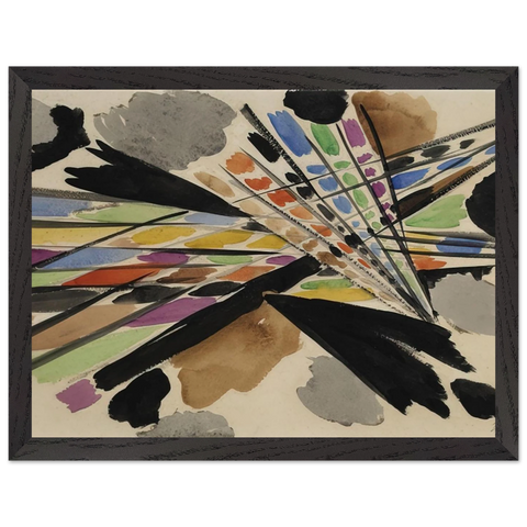 Diagonale - 1954 by Ernst Wilhelm Nay — Framed art print at Zephyeer