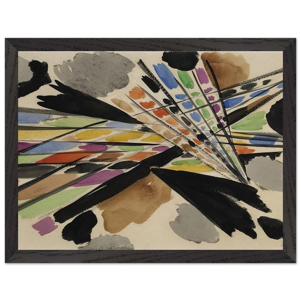 Diagonale - 1954 by Ernst Wilhelm Nay — Framed art print at Zephyeer