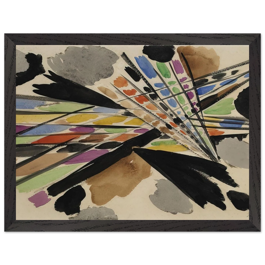 Diagonale - 1954 by Ernst Wilhelm Nay — Framed art print at Zephyeer