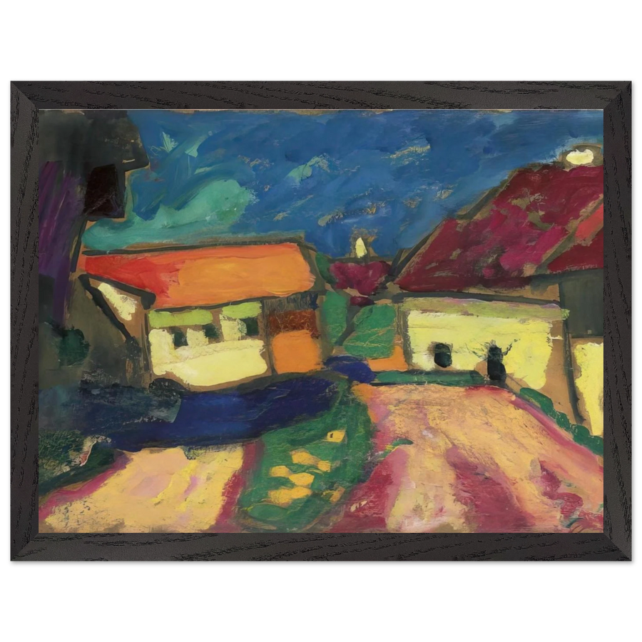 LANDSCHAFTSTUDIE DORFSTRASSE 1908 by Alexej von Jawlensky — Framed art print at Zephyeer