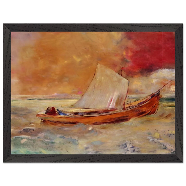 YELLOW BOAT by Odilon Redon — Framed art print at Zephyeer