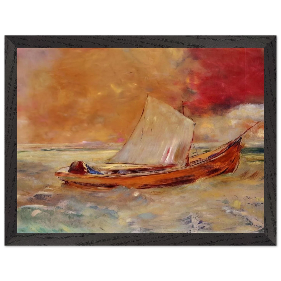 YELLOW BOAT by Odilon Redon — Framed art print at Zephyeer