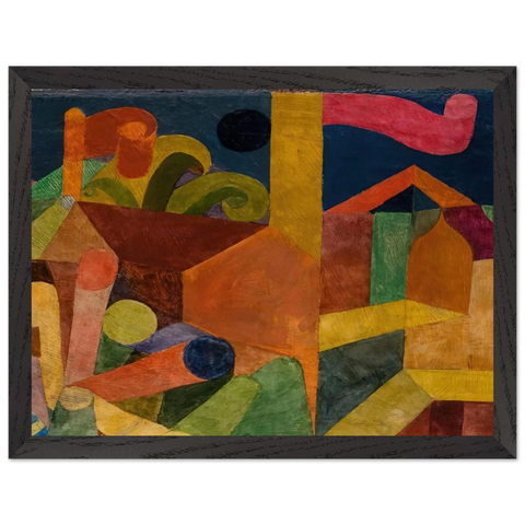 LANDSCAPE WITH FLAGS 1914 by Paul Klee — Framed art print at Zephyeer
