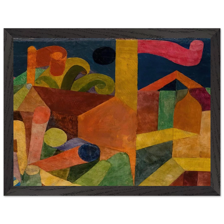 LANDSCAPE WITH FLAGS 1914 by Paul Klee — Framed art print at Zephyeer