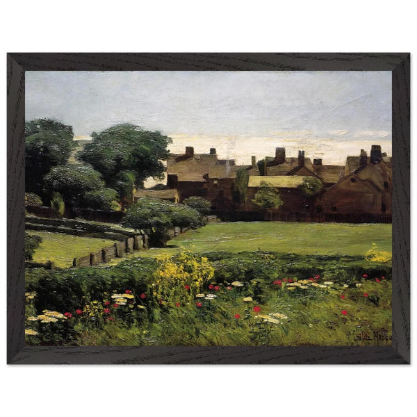 Village Scene by Childe Hassam — Framed art print at Zephyeer