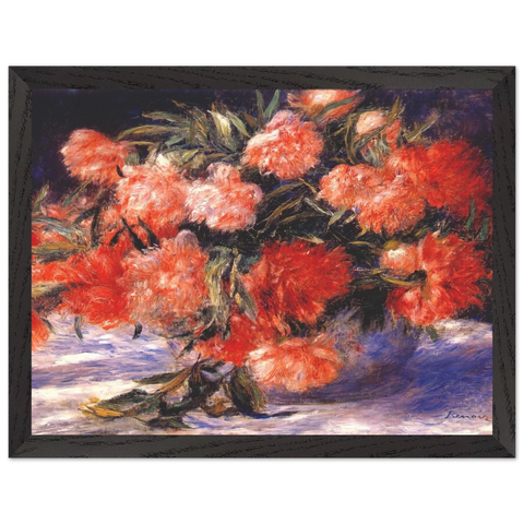 Peonies by Pierre-Auguste Renoir — Framed art print at Zephyeer