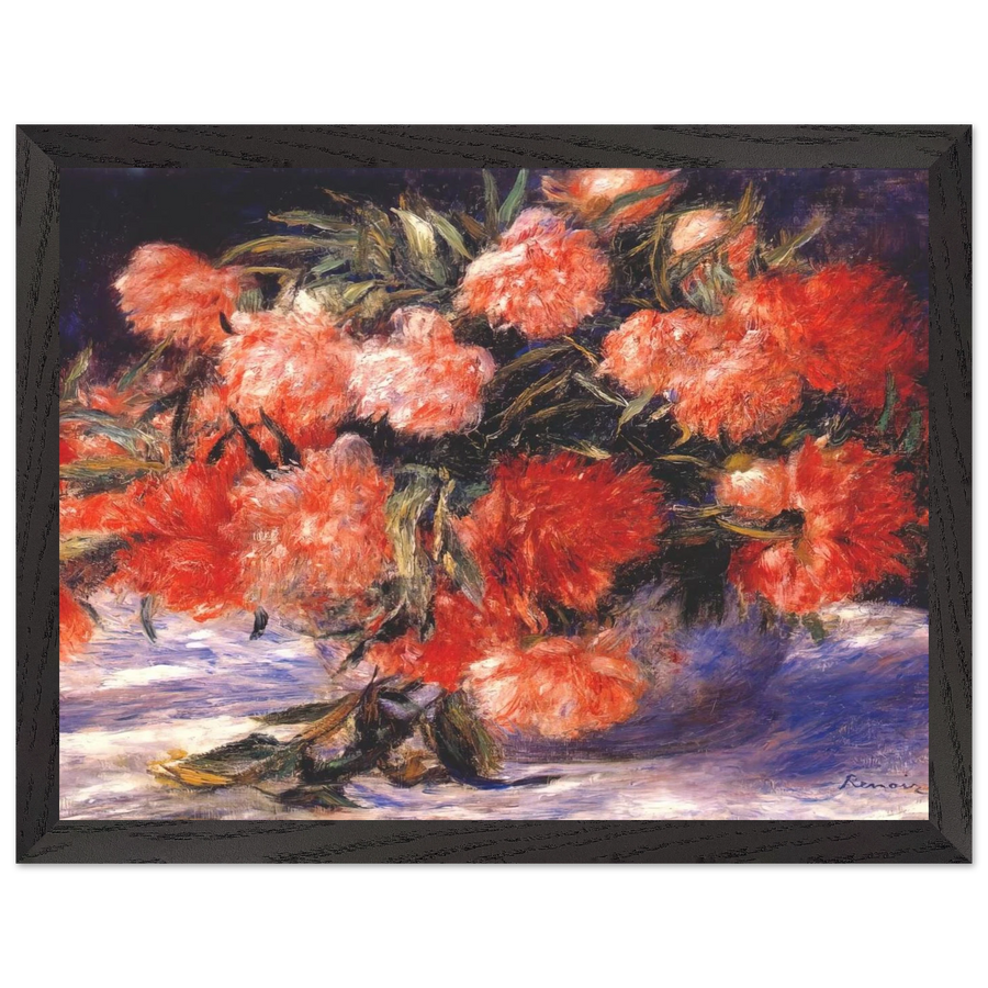Peonies by Pierre-Auguste Renoir — Framed art print at Zephyeer