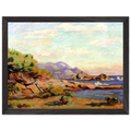 La Pointe du Lou Gaou - 1911 - Armand Guillaumin Framed Poster - 30x40 cm / 12x16" inches | Armand Guillaumin Framed Art Print