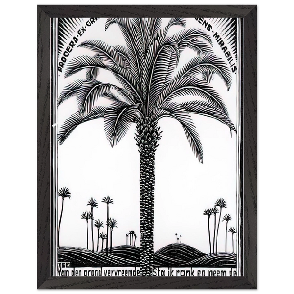 PALM TREE 1 by MC Escher — Framed art print at Zephyeer