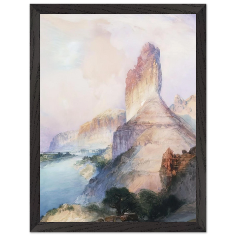 Butte Green River Wyoming by Thomas Moran — Framed art print at Zephyeer