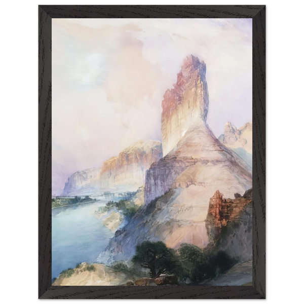 Butte Green River Wyoming by Thomas Moran — Framed art print at Zephyeer