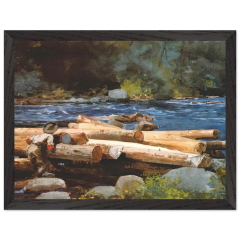 HUDSON RIVER by Winslow Homer — Framed art print at Zephyeer