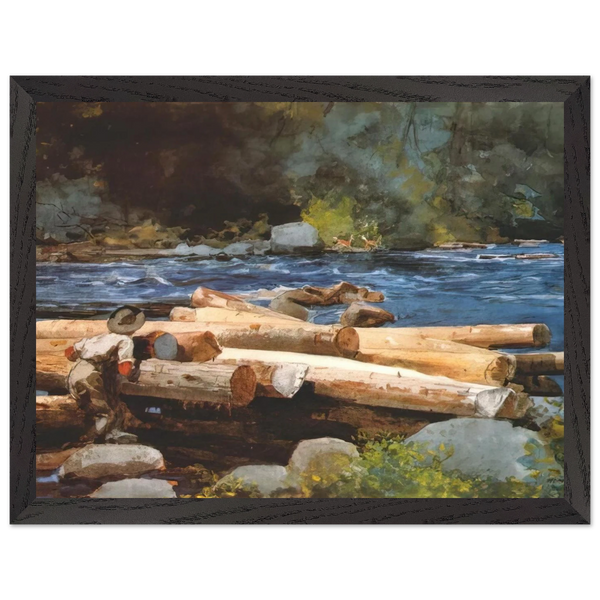 HUDSON RIVER by Winslow Homer — Framed art print at Zephyeer