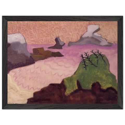 Oregon Coast - 1947 by Milton Avery — Framed art print at Zephyeer