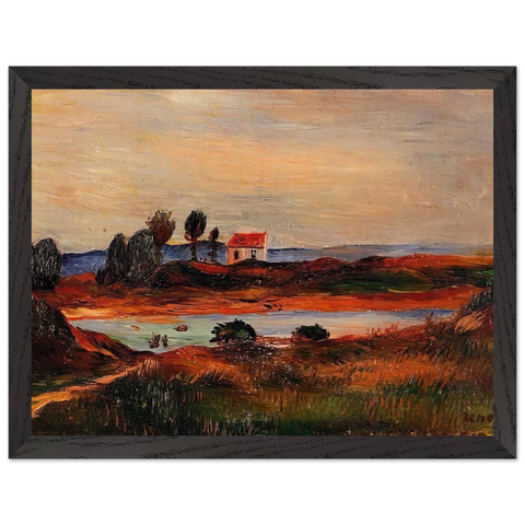 View of Brittany by Pierre-Auguste Renoir — Framed art print at Zephyeer